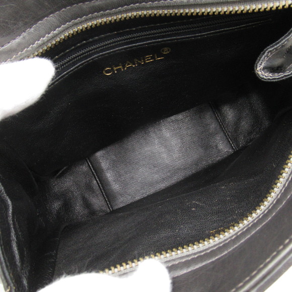 Chanel Chain Shoulder Bag Satin Gray - Picture 5 of 7